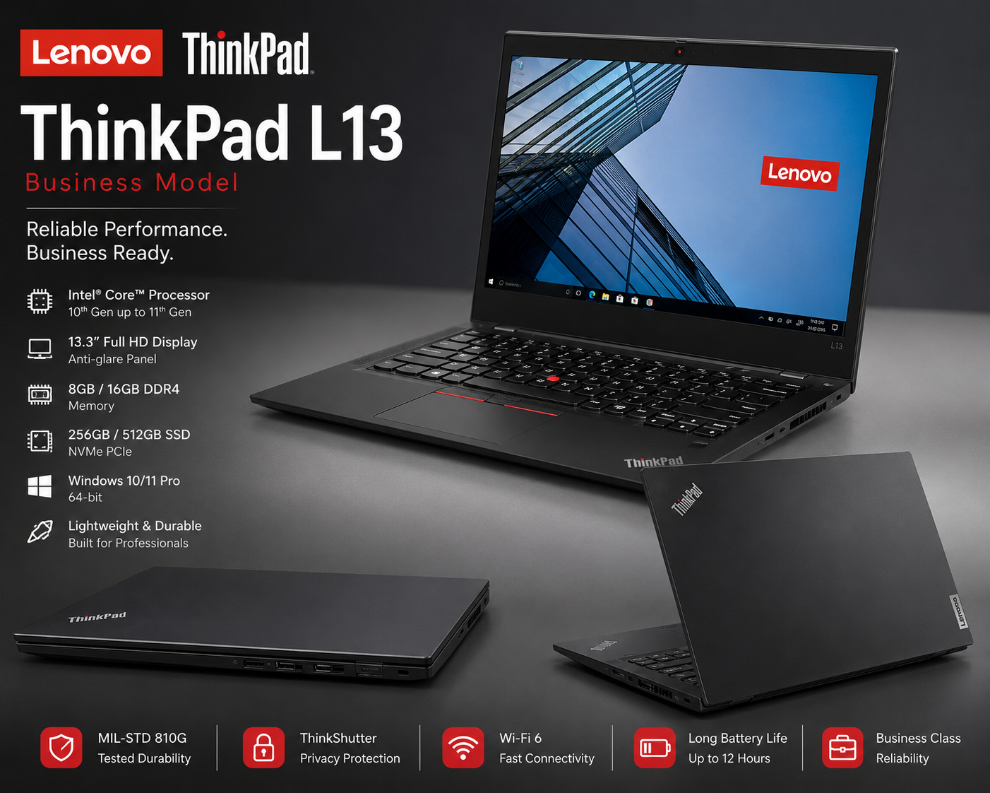 Lenovo ThinkPad L13 Laptop Bisnis