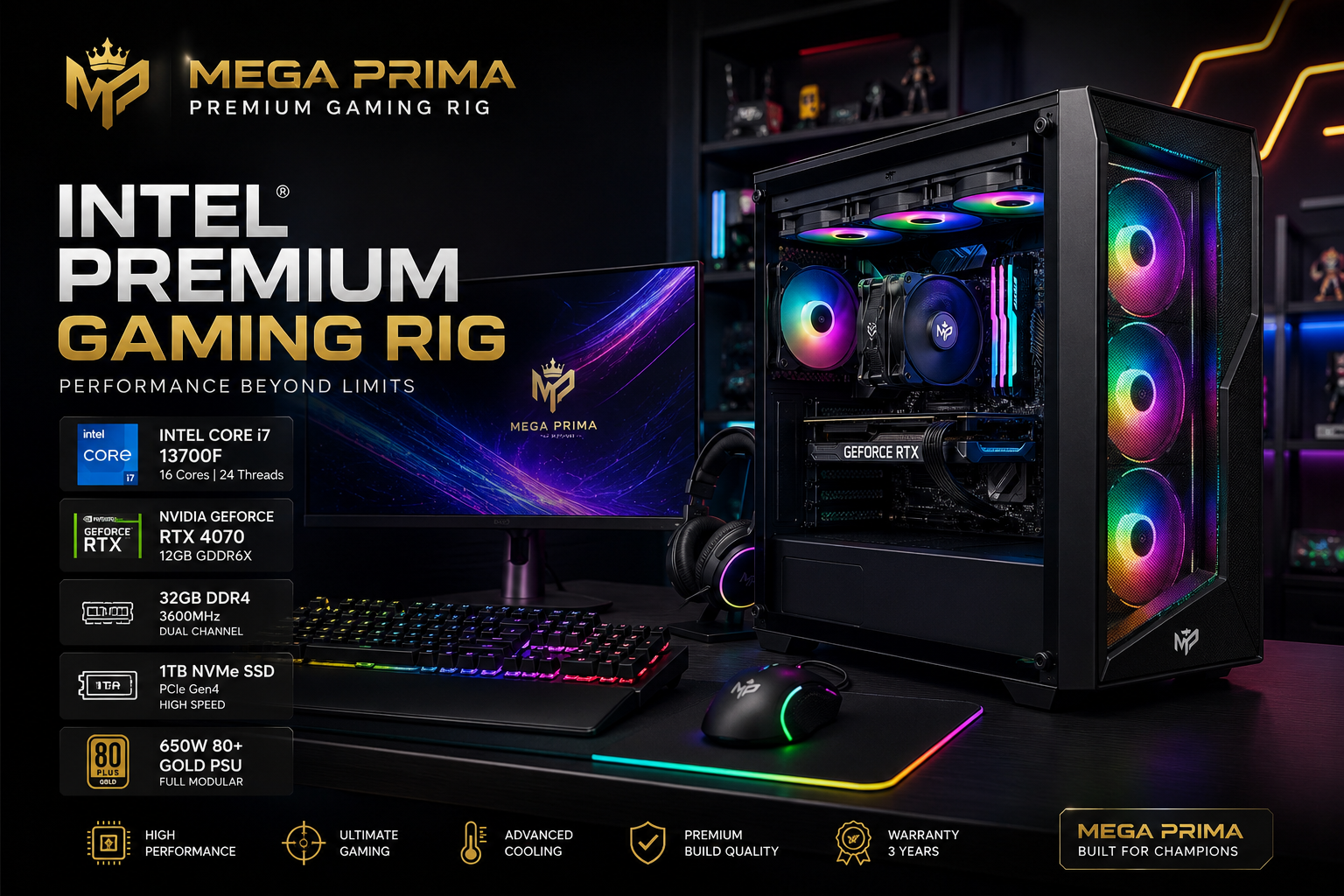 Rig PC Gaming RGB Ryzen 5 GTX 1660
